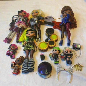 Lol Surprise Omg remix rock band fashion dolls lot bundle